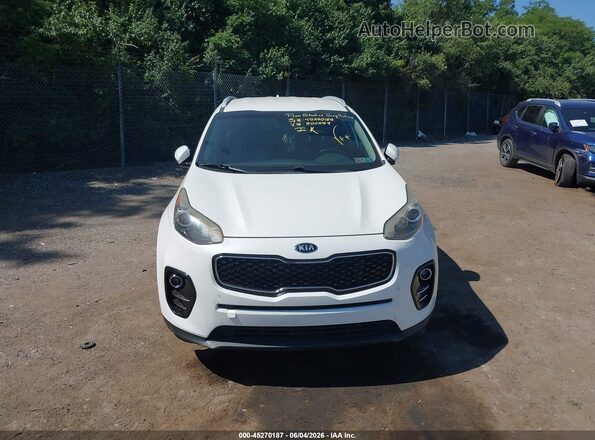 KNDPN3AC3J7300554 2018 KIA SPORTAGE White ხელსაწყოთა პანელის ხედი