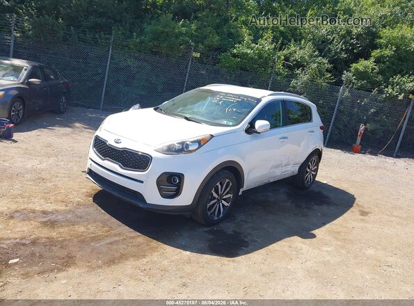 KNDPN3AC3J7300554 2018 KIA SPORTAGE White წინა მარცხენა ხედი სამი მეოთხედიდან