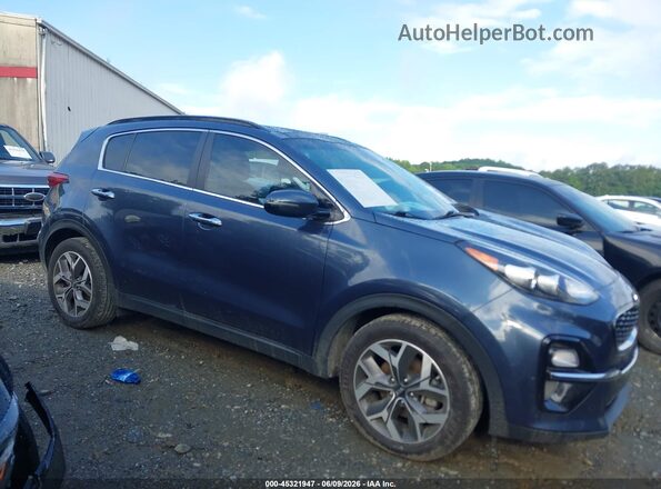 KNDPN3AC3L7834219 2020 KIA SPORTAGE Blue Widok wnętrza z tyłu