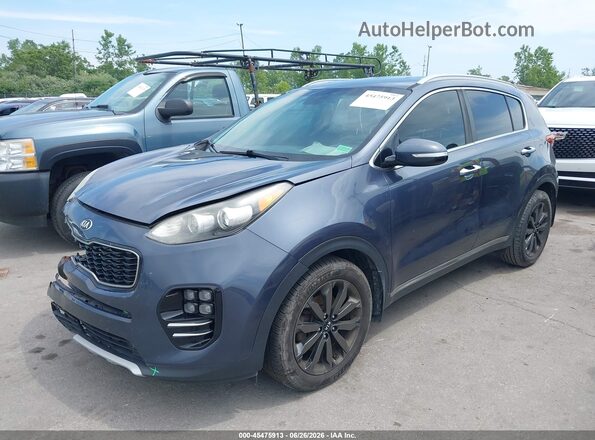 KNDPN3AC4J7476741 2018 KIA SPORTAGE Gray Передня ліва чверть