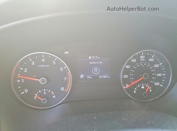 KNDPN3AC4M7882622 2021 KIA SPORTAGE White Вид щитка приладів