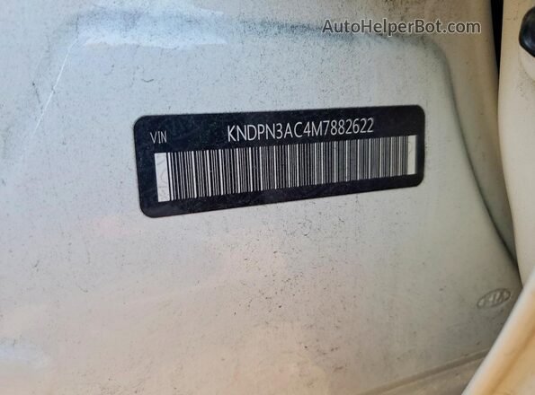 KNDPN3AC4M7882622 2021 KIA SPORTAGE White Вид наклейки з VIN-кодом