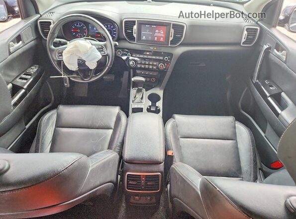KNDPN3AC6J7400809 2018 KIA SPORTAGE Charcoal Առջևի վահանակի տեսք