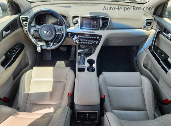 KNDPN3AC6J7413026 2018 KIA SPORTAGE Gray წინა პანელის ხედი