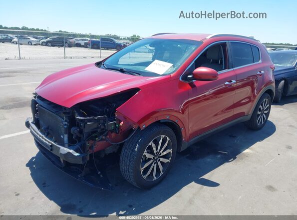 KNDPN3AC7H7109326 2017 KIA SPORTAGE Red წინა მარცხენა ხედი სამი მეოთხედიდან