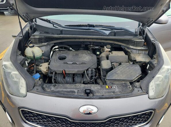 KNDPN3AC7H7169185 2017 KIA SPORTAGE Silver ძრავის განყოფილების ხედი