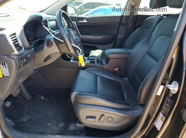 KNDPN3ACXH7104105 2017 KIA SPORTAGE Black წინა სალონის ხედი