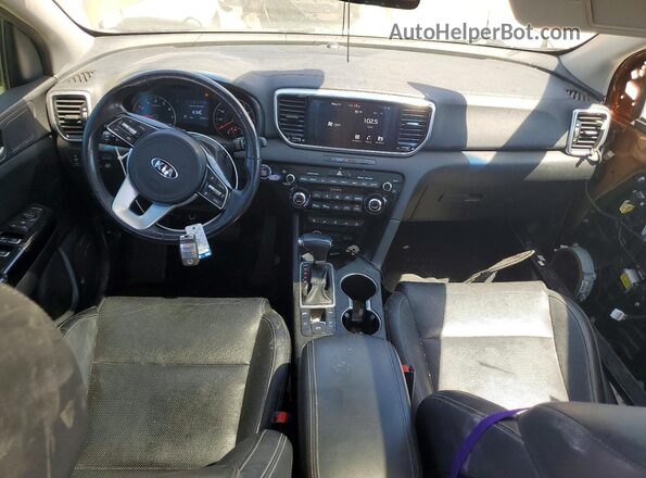 KNDPN3ACXL7641842 2020 KIA SPORTAGE Tan Առջևի վահանակի տեսք