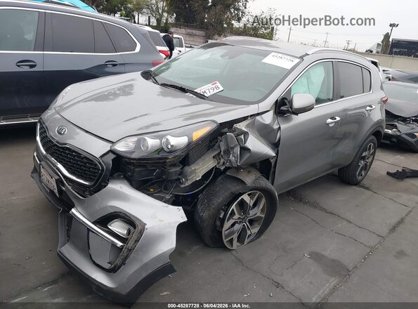KNDPN3ACXM7876985 2021 KIA SPORTAGE Silver Առջևի ձախ երեք քառորդ տեսարան