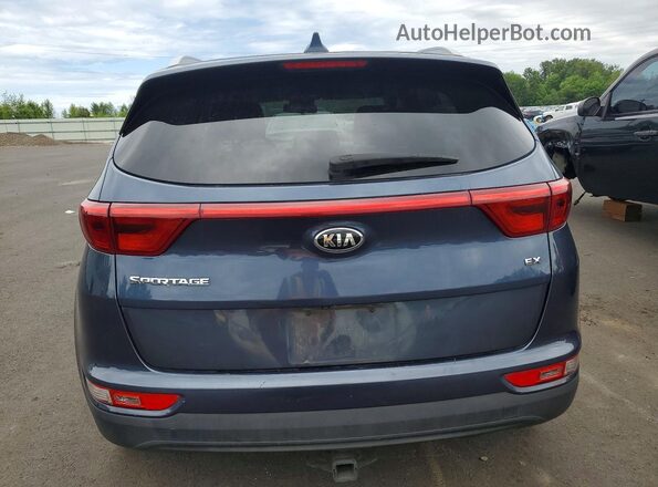 KNDPNCAC0H7245667 2017 KIA SPORTAGE Blue Հետևի տեսք
