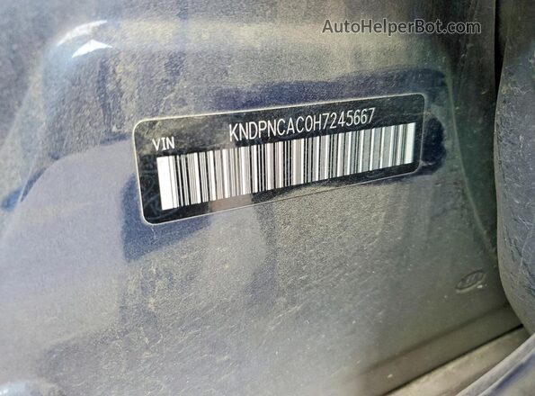 KNDPNCAC0H7245667 2017 KIA SPORTAGE Blue Շարժիչի բաժամունքի տեսք