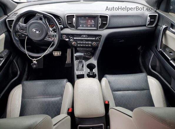 KNDPNCAC0K7535687 2019 KIA SPORTAGE Blue Vista del salpicadero