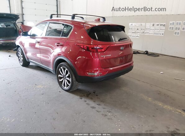 KNDPNCAC2H7099854 2017 KIA SPORTAGE Burgundy Задня ліва чверть
