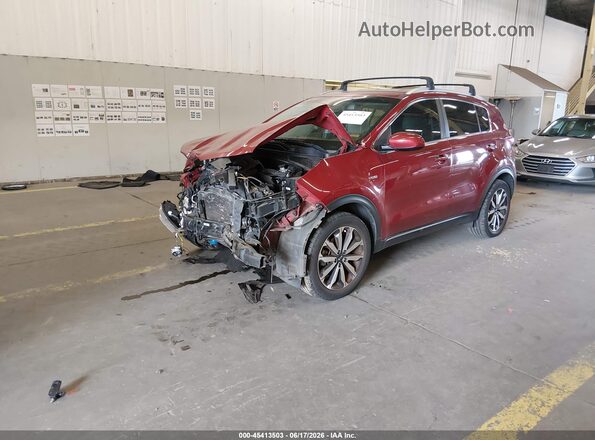 KNDPNCAC2H7099854 2017 KIA SPORTAGE Burgundy Передня ліва чверть