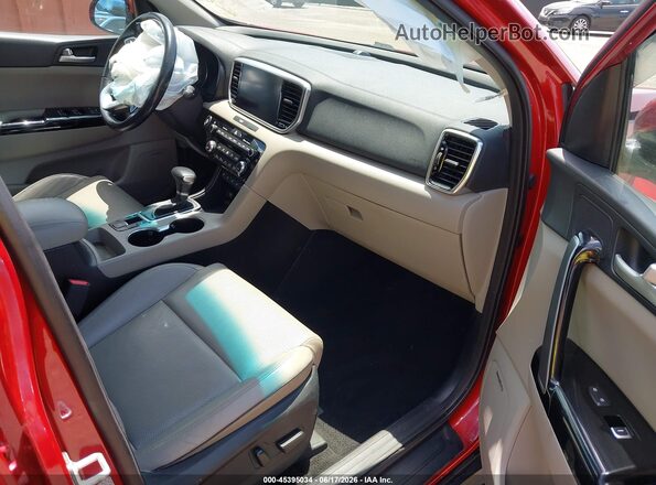 KNDPNCAC2N7016032 2022 KIA SPORTAGE Red Widok wnętrza z przodu