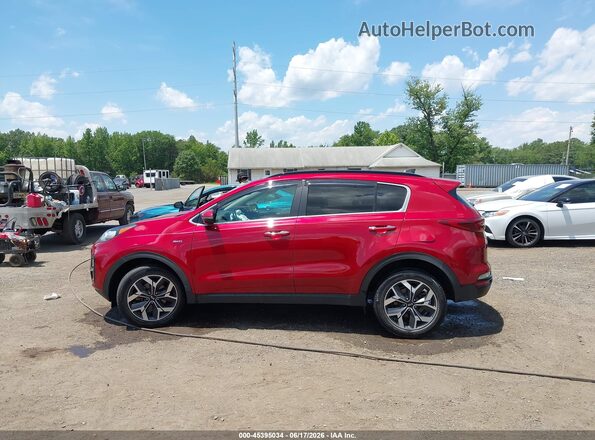 KNDPNCAC2N7016032 2022 KIA SPORTAGE Red Widok wnętrza z tyłu