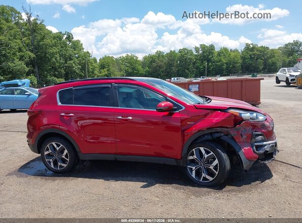 KNDPNCAC2N7016032 2022 KIA SPORTAGE Red Widok zestawu wskaźników