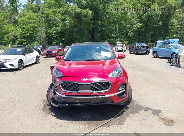 KNDPNCAC2N7016032 2022 KIA SPORTAGE Red Widok deski rozdzielczej