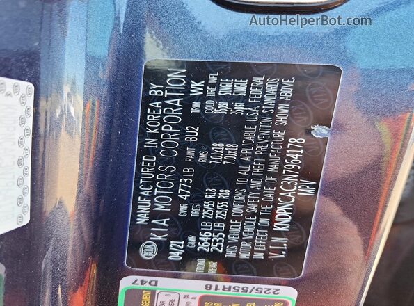 KNDPNCAC3N7964178 2022 KIA SPORTAGE Gray 