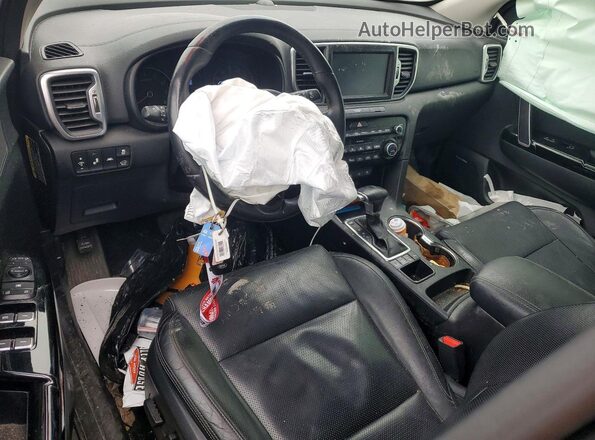 KNDPNCAC4J7389230 2018 KIA SPORTAGE Gray Widok deski rozdzielczej