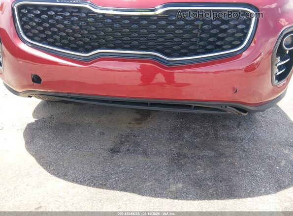 KNDPNCAC4J7465335 2018 KIA SPORTAGE Burgundy Widok z przodu