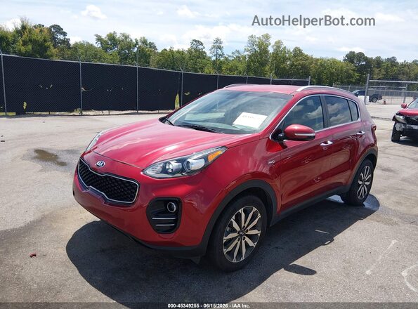 KNDPNCAC4J7465335 2018 KIA SPORTAGE Burgundy Przód lewy