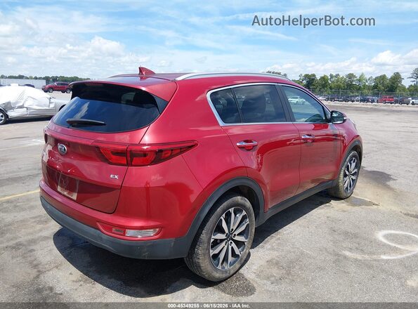 KNDPNCAC4J7465335 2018 KIA SPORTAGE Burgundy Tył prawy