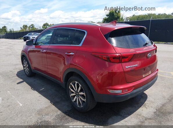 KNDPNCAC4J7465335 2018 KIA SPORTAGE Burgundy Tył lewy