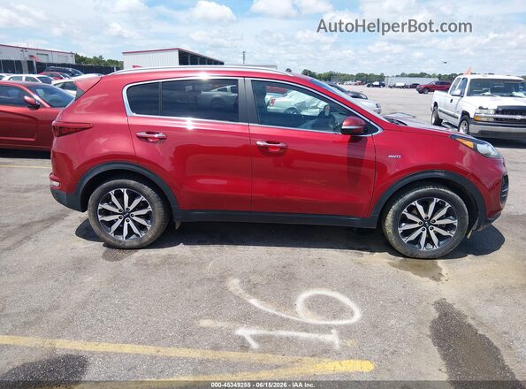 KNDPNCAC4J7465335 2018 KIA SPORTAGE Burgundy Widok wnętrza z tyłu