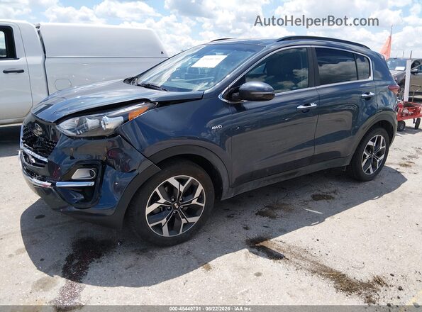 KNDPNCAC4N7956591 2022 KIA SPORTAGE Синий Передняя левая четверть