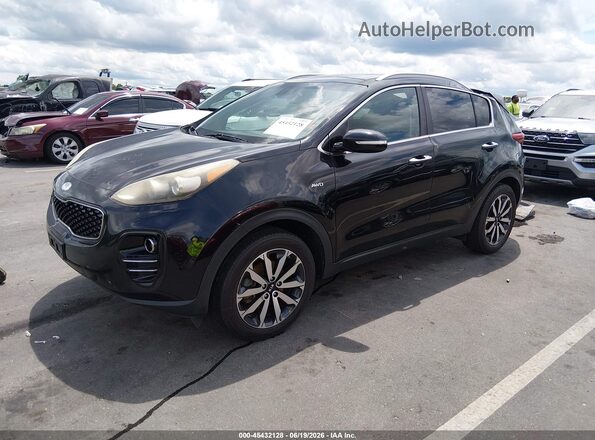 KNDPNCAC6H7204119 2017 KIA SPORTAGE Black Przód lewy