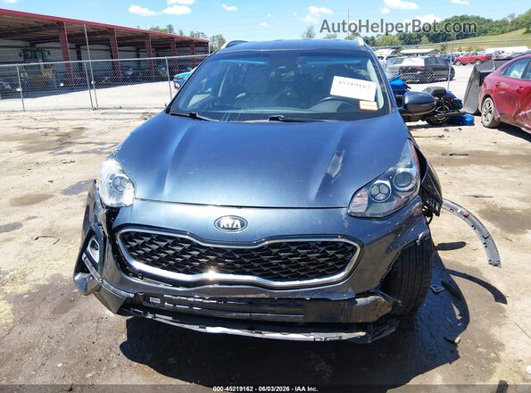 KNDPNCACXL7765366 2020 KIA SPORTAGE Blue Սալոնի հետևի տեսք