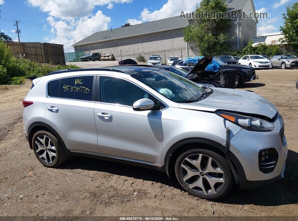 KNDPR3A62J7379150 2018 KIA SPORTAGE Gray უკანა სალონის ხედი