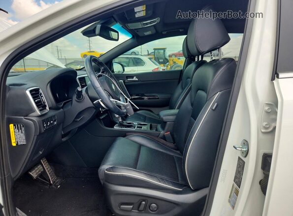 KNDPR3A63N7989872 2022 KIA SPORTAGE White Widok wnętrza z przodu