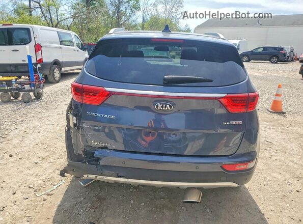 KNDPR3A67H7067349 2017 KIA SPORTAGE Blue Вид ззаду