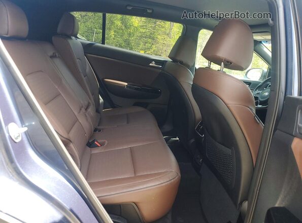 KNDPR3A67H7067349 2017 KIA SPORTAGE Blue Вид задньої частини салону