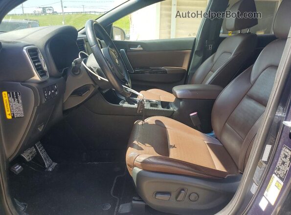 KNDPR3A67H7067349 2017 KIA SPORTAGE Blue Вид салону спереду