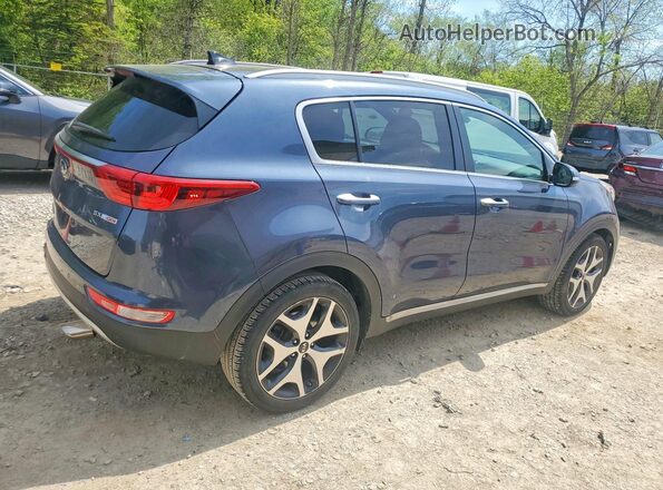 KNDPR3A67H7067349 2017 KIA SPORTAGE Blue Задня права чверть