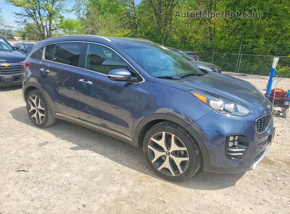 KNDPR3A67H7067349 2017 KIA SPORTAGE Blue Передня права чверть