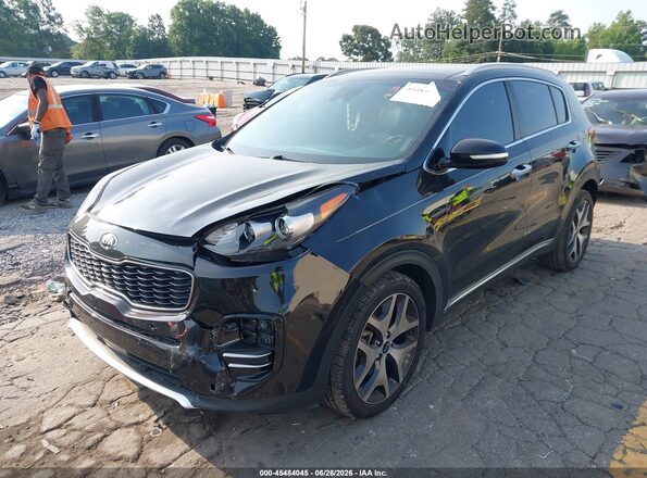 KNDPR3A6XH7177294 2017 KIA SPORTAGE Черный Передняя левая четверть