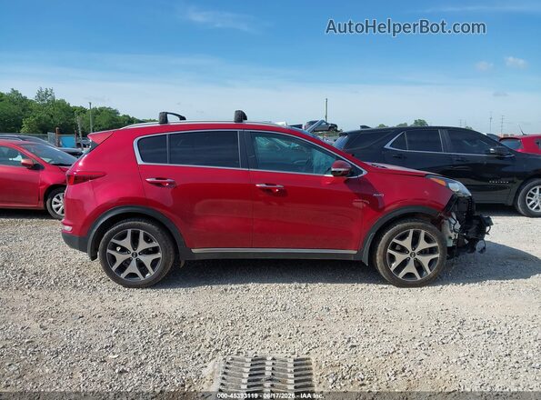 KNDPRCA62H7063323 2017 KIA SPORTAGE Burgundy Vista interior trasera