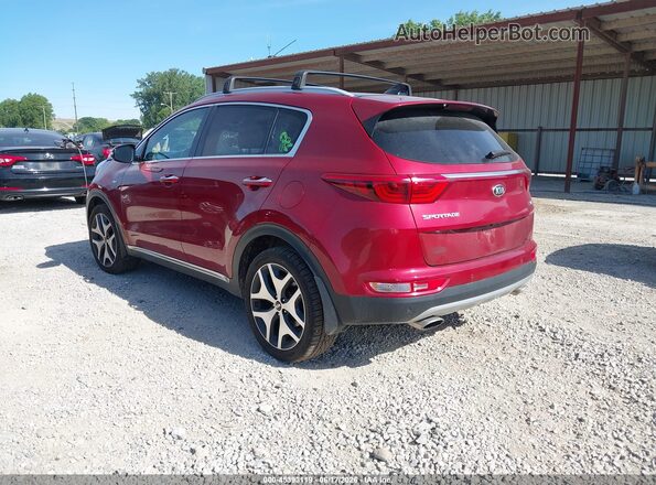 KNDPRCA62H7063323 2017 KIA SPORTAGE Burgundy Trasero izquierdo