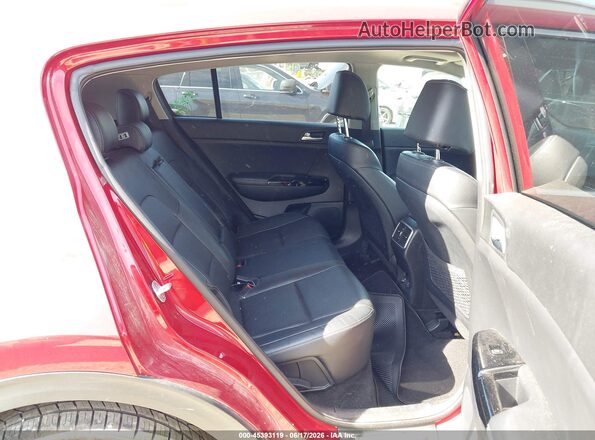 KNDPRCA62H7063323 2017 KIA SPORTAGE Burgundy Vista de la etiqueta del VIN
