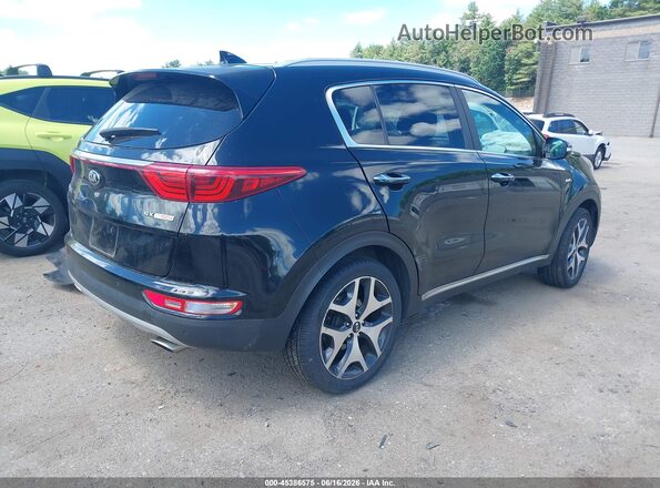 KNDPRCA64H7048936 2017 KIA SPORTAGE Черный Задняя правая четверть