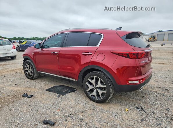 KNDPRCA65H7182838 2017 KIA SPORTAGE Red Tył lewy