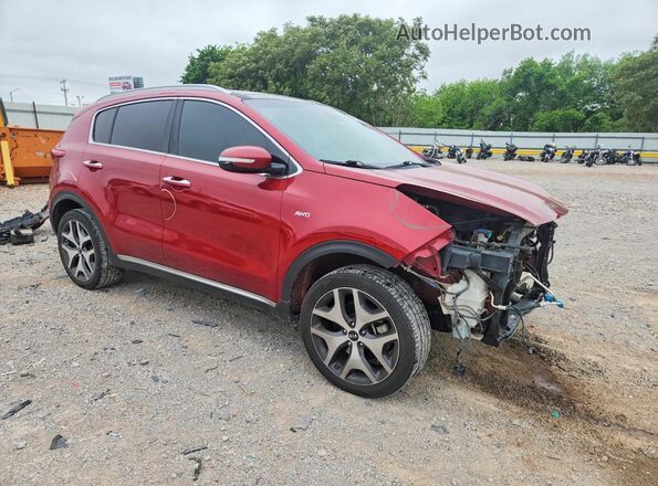 KNDPRCA65H7182838 2017 KIA SPORTAGE Red Przód prawy