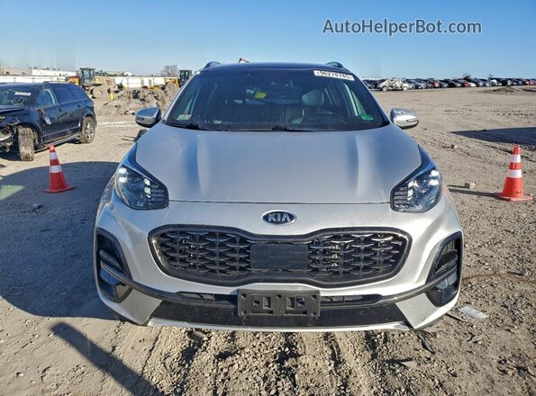 KNDPRCA68M7849816 2021 KIA SPORTAGE Silver Вид спереду