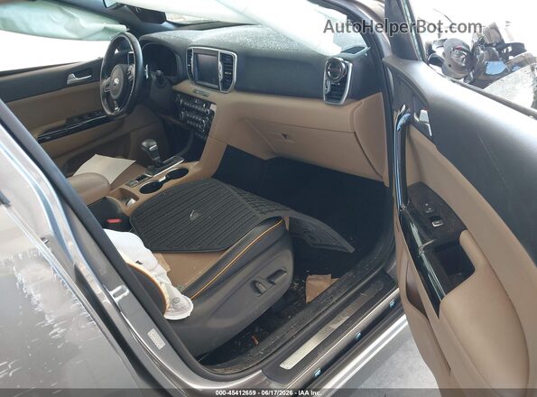 KNDPRCA6XK7528857 2019 KIA SPORTAGE Gray წინა სალონის ხედი
