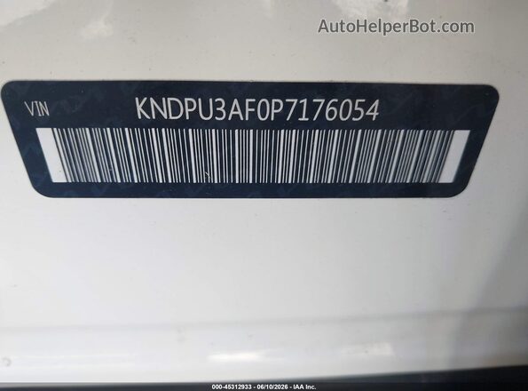 KNDPU3AF0P7176054 2023 KIA SPORTAGE White Widok komory silnika