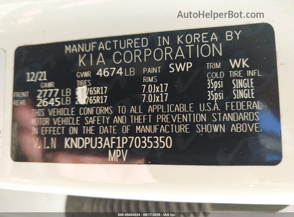 KNDPU3AF1P7035350 2023 KIA SPORTAGE White Engine compartment view